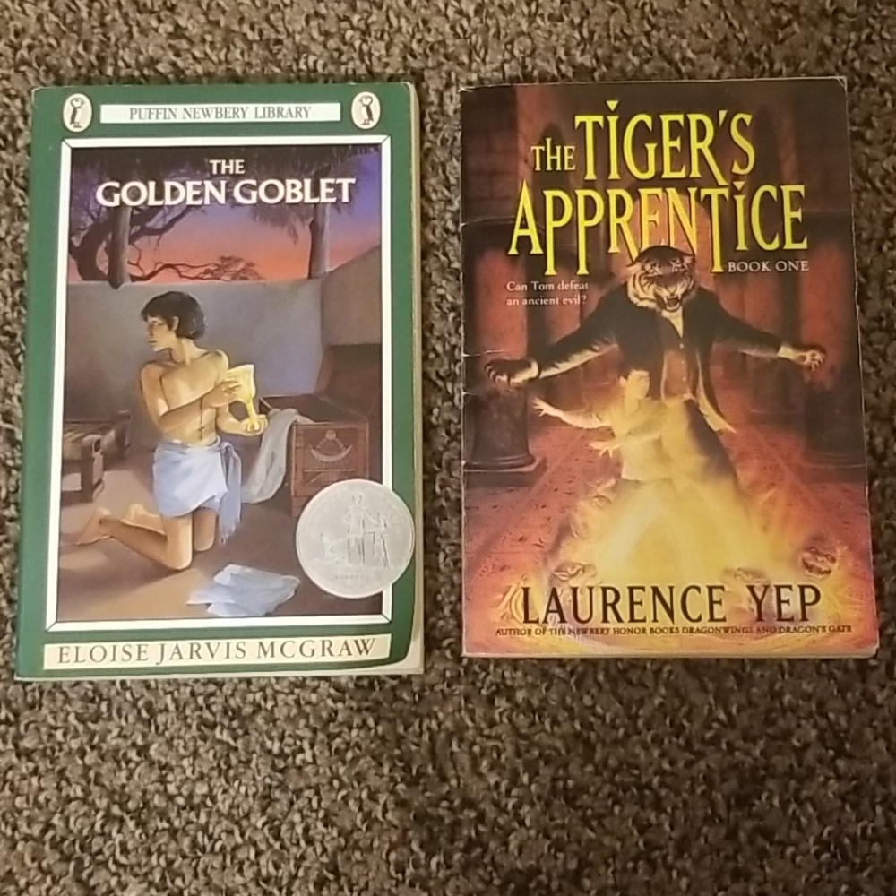 The Golden Goblet book & The Tiger's Apprentice
